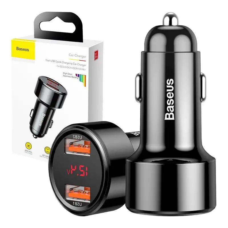 Ładowarka samochodowa Baseus Magic 2x USB QC 3.0 45W (czarna) - Product Image 8