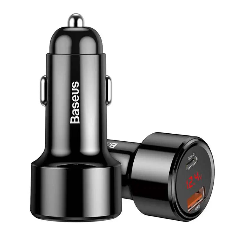 Ładowarka samochodowa Baseus Magic USB + USB-C QC 4.0 PD 45W (czarna) - Product Image 2