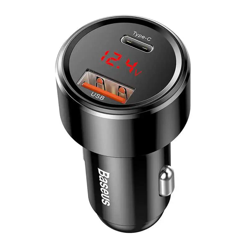 Ładowarka samochodowa Baseus Magic USB + USB-C QC 4.0 PD 45W (czarna) - Product Image 3