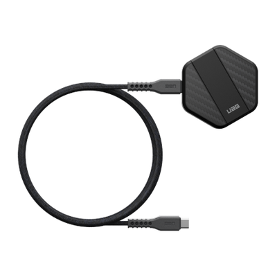 UAG Wireless Charger 15W wireless charger with stand, compatible with MagSafe - black carbon