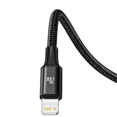 Baseus Rapid Series 3in1 USB-C - USB-C / Lightning / micro USB cable 20W PD 1.5m - black