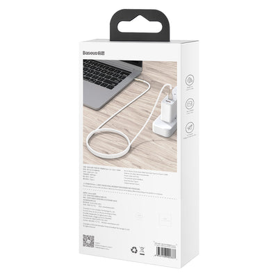 Baseus Cafule Series Metal Data USB-C / USB-C PD QC SCP 100W 5A 1 m cable - white