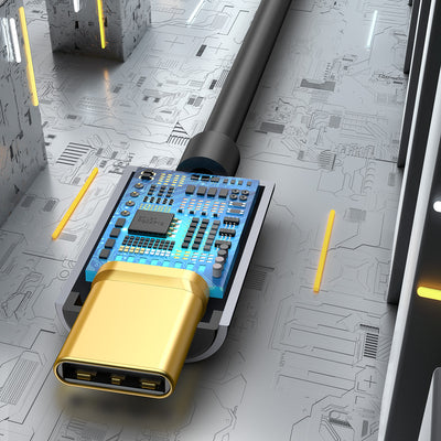 Baseus L54 adapter for USB-C headphones / mini jack 3.5mm DAC 24 bit 48 KHz - gray