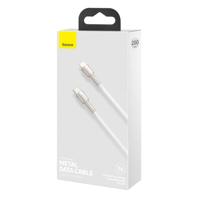 Baseus Cafule Series Metal Data USB-C / Lightning 20W PD cable 1 m - white