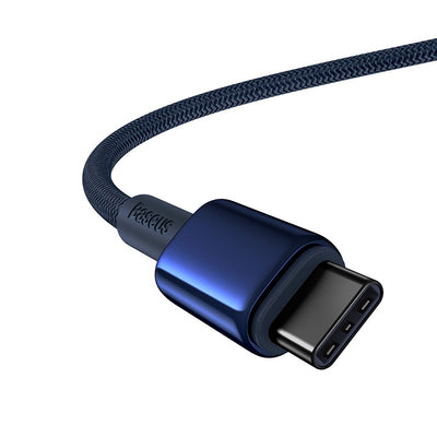 Baseus Tungsten Gold USB-C / USB-C 100W Cable 1m - Navy Blue