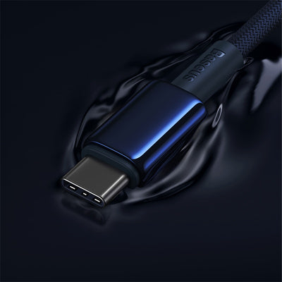Baseus Tungsten Gold USB-C / USB-C 100W Cable 2m - Navy Blue