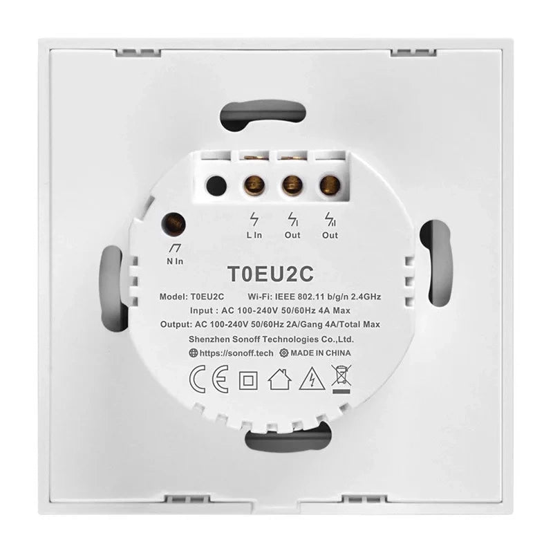 Smart Switch WiFi Sonoff T0 EU TX (2-channel) - Product Image 4