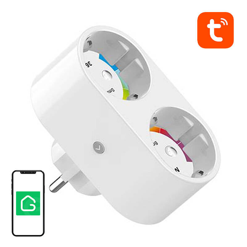 Dual smart plug WiFi Gosund SP211 3500W, Tuya - Product Image 1