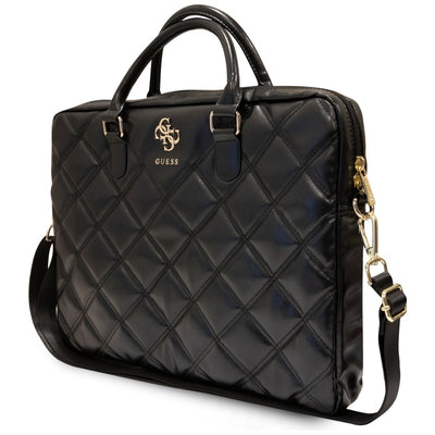 Guess 4G Quilted bag for a 16" laptop - black