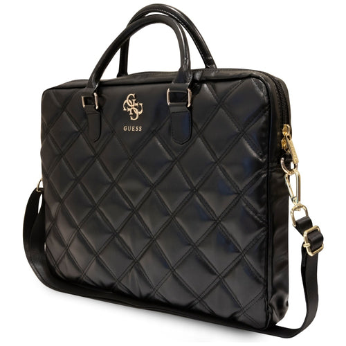 Guess 4G Quilted bag for a 16" laptop - black