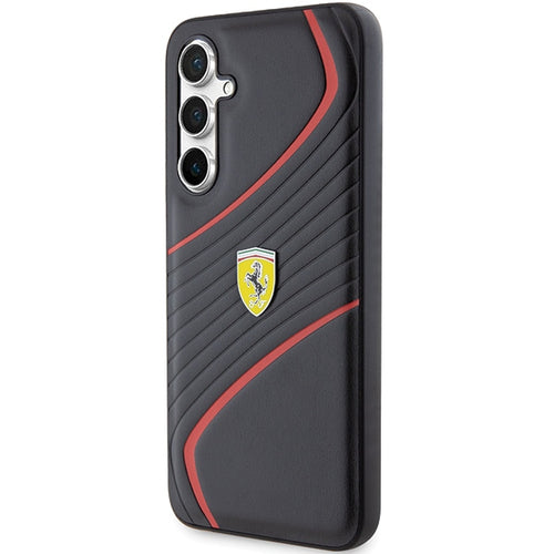 Ferrari Twist Metal Logo case for Samsung Galaxy S23 FE - black