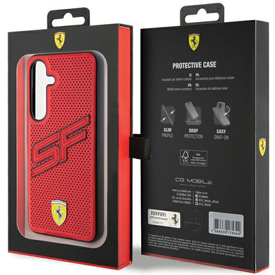 Ferrari Big SF Perforated case for Samsung Galaxy S24+ - red