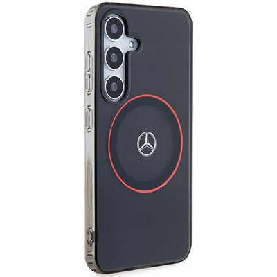 Mercedes Double Layer W Red MagSafe case for Samsung Galaxy S24 - black
