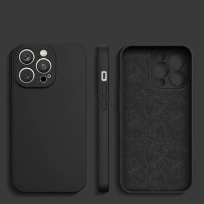 Silicone Case for Samsung Galaxy A55 - black — Hurtel