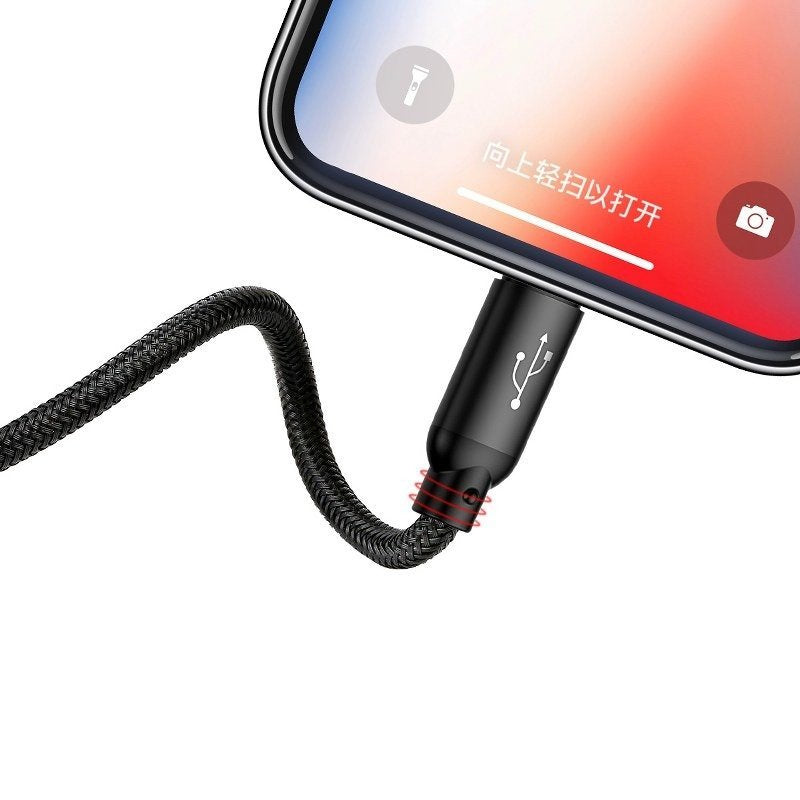 Baseus 3in1 Cable USB-C / Lightning / Micro 3,5A 0,3m (Black) - Product Image 8