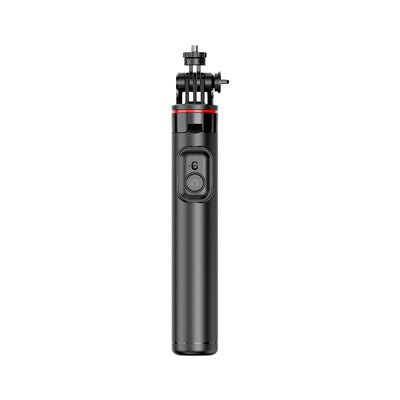 Selfie stick WC13YDS telescopic tripod 1.3m with double lamp and phone holder - black — Hurtel