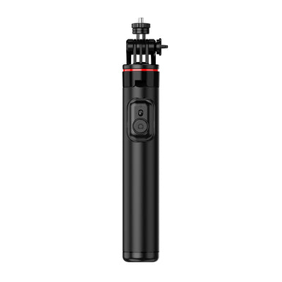 Selfie stick WC12YDS 1.3m aluminum alloy telescopic tripod with dual lamp and phone holder - black — Hurtel