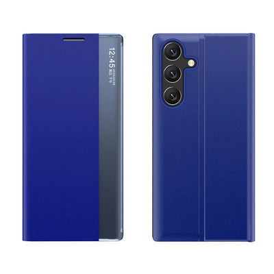 New Sleep View Case with flap and stand for Samsung Galaxy A35 - blue — Hurtel