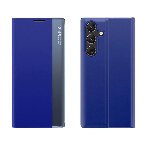 New Sleep View Case with flap and stand for Samsung Galaxy A35 - blue — Hurtel