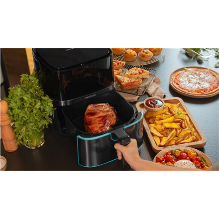 Cecotec Hot air fryer | Cecofry Full InoxBlack 5500 Pro | Power 1700 W | Capacity 5.5 L | Black inox/Black