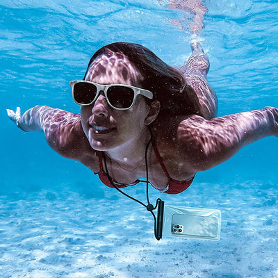 Baseus AquaGlide BS-PC030 case waterproof IPX8 with cylindrical clasp - black