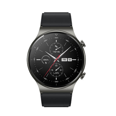 Silicone Strap for Huawei Watch GT 2 / 3 / 4 / 2 Pro / 3 Pro / 4 Pro / GT 2e - Black — Hurtel