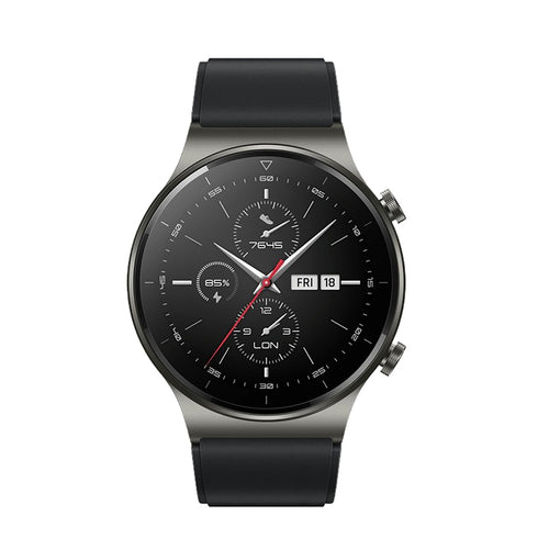Silicone Strap for Huawei Watch GT 2 / 3 / 4 / 2 Pro / 3 Pro / 4 Pro / GT 2e - Black — Hurtel