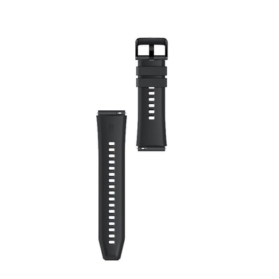Silicone Strap for Huawei Watch GT 2 / 3 / 4 / 2 Pro / 3 Pro / 4 Pro / GT 2e - Black — Hurtel