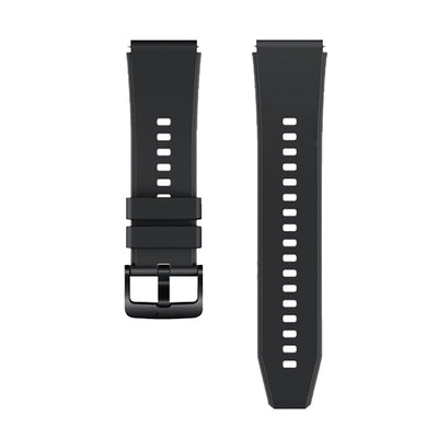 Silicone Strap for Huawei Watch GT 2 / 3 / 4 / 2 Pro / 3 Pro / 4 Pro / GT 2e - Black — Hurtel