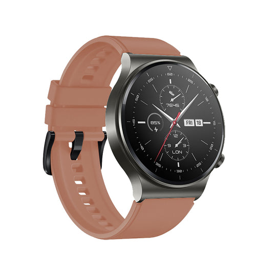 Silicone strap for Huawei Watch GT 2 / 3 / 4 / 2 Pro / 3 Pro / 4 Pro / GT 2e - burgundy — Hurtel