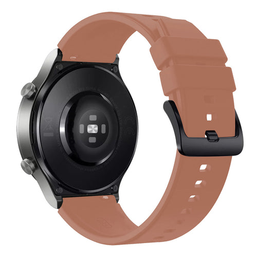 Silicone strap for Huawei Watch GT 2 / 3 / 4 / 2 Pro / 3 Pro / 4 Pro / GT 2e - burgundy — Hurtel