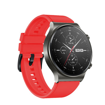 Silicone Strap for Huawei Watch GT 2 / 3 / 4 / 2 Pro / 3 Pro / 4 Pro / GT 2e - Red — Hurtel