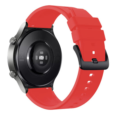 Silicone Strap for Huawei Watch GT 2 / 3 / 4 / 2 Pro / 3 Pro / 4 Pro / GT 2e - Red — Hurtel
