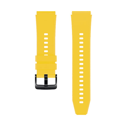 Silicone Strap for Huawei Watch GT 2 / 3 / 4 / 2 Pro / 3 Pro / 4 Pro / GT 2e - Yellow — Hurtel