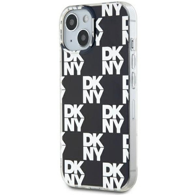 DKNY IML Checkered Mono Pattern case for iPhone 15 Plus / 14 Plus - black