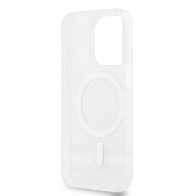 DKNY IML Checkered Mono Pattern & Printed Stripes MagSafe case for iPhone 13 Pro / 13 - beige