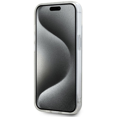 DKNY IML Checkered Mono Pattern & Printed Stripes MagSafe case for iPhone 15 / 14 / 13 - beige