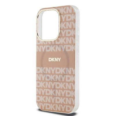 DKNY IML Mono & Stripe MagSafe case for iPhone 14 Pro Max - pink