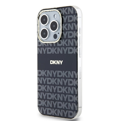 DKNY IML Mono & Stripe MagSafe case for iPhone 15 Pro - black