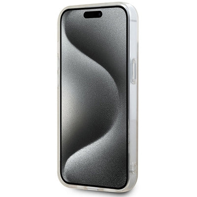 DKNY IML Mono & Stripe MagSafe Case for iPhone 15 Plus / 14 Plus - Pink