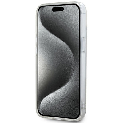 DKNY IML Checkered Mono Pattern & Printed Stripes MagSafe case for iPhone 15 / 14 / 13 - beige