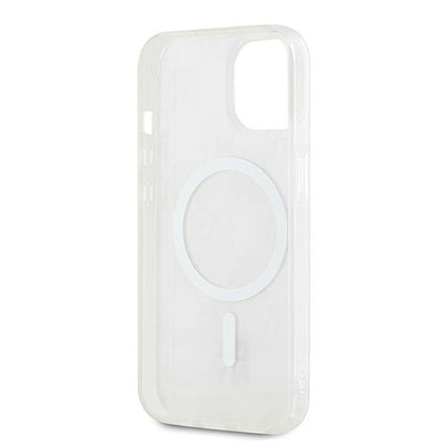 DKNY IML Checkered Mono Pattern & Printed Stripes MagSafe case for iPhone 15 / 14 / 13 - pink
