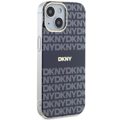DKNY IML Mono & Stripe MagSafe case for iPhone 15 / 14 / 13 - blue