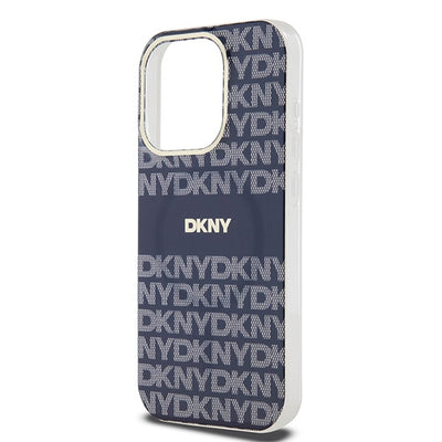 DKNY IML Mono & Stripe MagSafe case for iPhone 15 Pro Max - blue