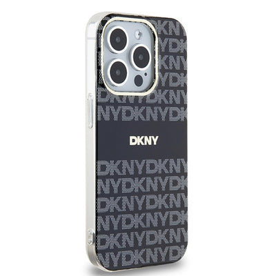 DKNY IML Mono & Stripe MagSafe case for iPhone 15 Pro Max - black