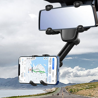 Car Phone Holder for Rearview Mirror - Black — Hurtel