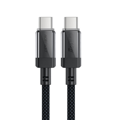 Acefast C12 USB-C / USB-C PD cable 60W 480Mb/with nylon braid - black