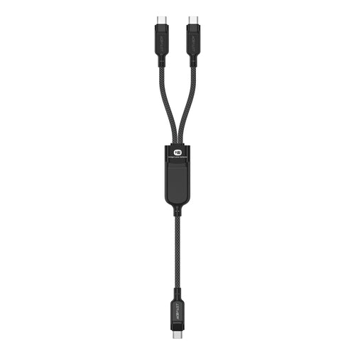 Acefast C5 USB-C - USB-C / USB-C 2in1 100W 480Mb/s cable - black