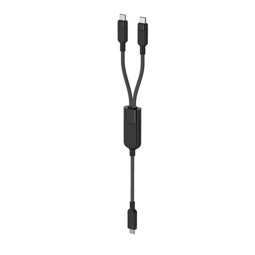 Acefast C5 USB-C - USB-C / USB-C 2in1 100W 480Mb/s cable - black