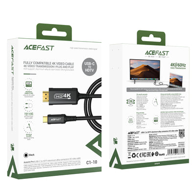Acefast C1 USB-C/HDMI Video Cable 4K 60Hz HDR 1.8m - Black